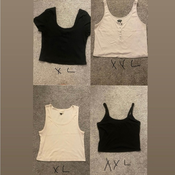 Black and White Tank Tops Collection - Picture 2 of 11